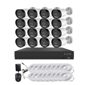 mapesen ກ້ອງ 16 ໜ່ວຍ IP camera Full color 5MP with voice and MIC ຄວາມຈໍາ 2TB